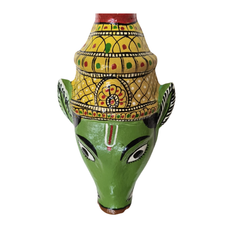 Cheriyal Varahi Mata Face Mask Wall Hanging – Telangana Art Decor wall decor