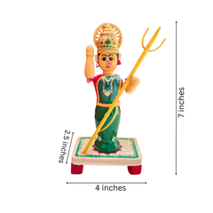 Etikoppaka Goddess Figurine with Trident