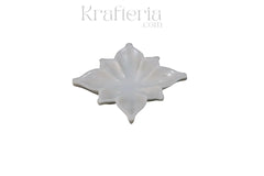 Marble Square Lotus Design Tray – Ideal for Festive and Spiritual Use Marble Soft Stone