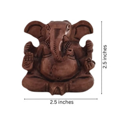 Decorative Wooden Ganesh in Seated Position | Handmade Religious Figurine maruthi handicrafts