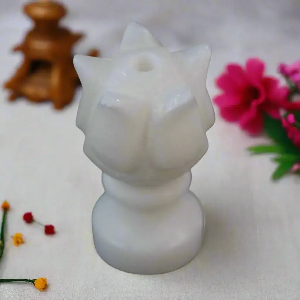 Handcrafted Marble Agarbatti Stand– Natural Stone Incense Holder Marble Soft Stone