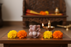 Handcrafted Marble Ganesh Idol – Divine Home Decor Marble Soft Stone