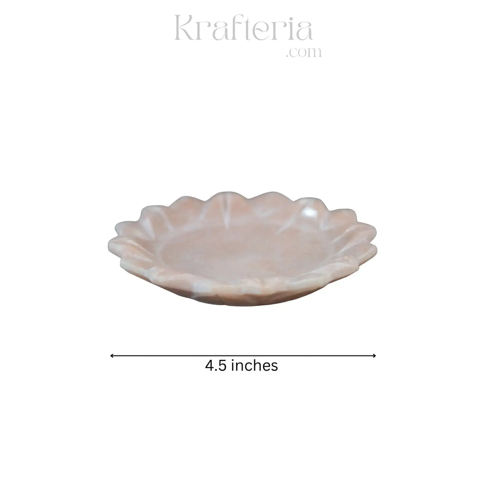 Handcrafted Marble Lotus Urli – Decorative Floral Bowl Jabalpur