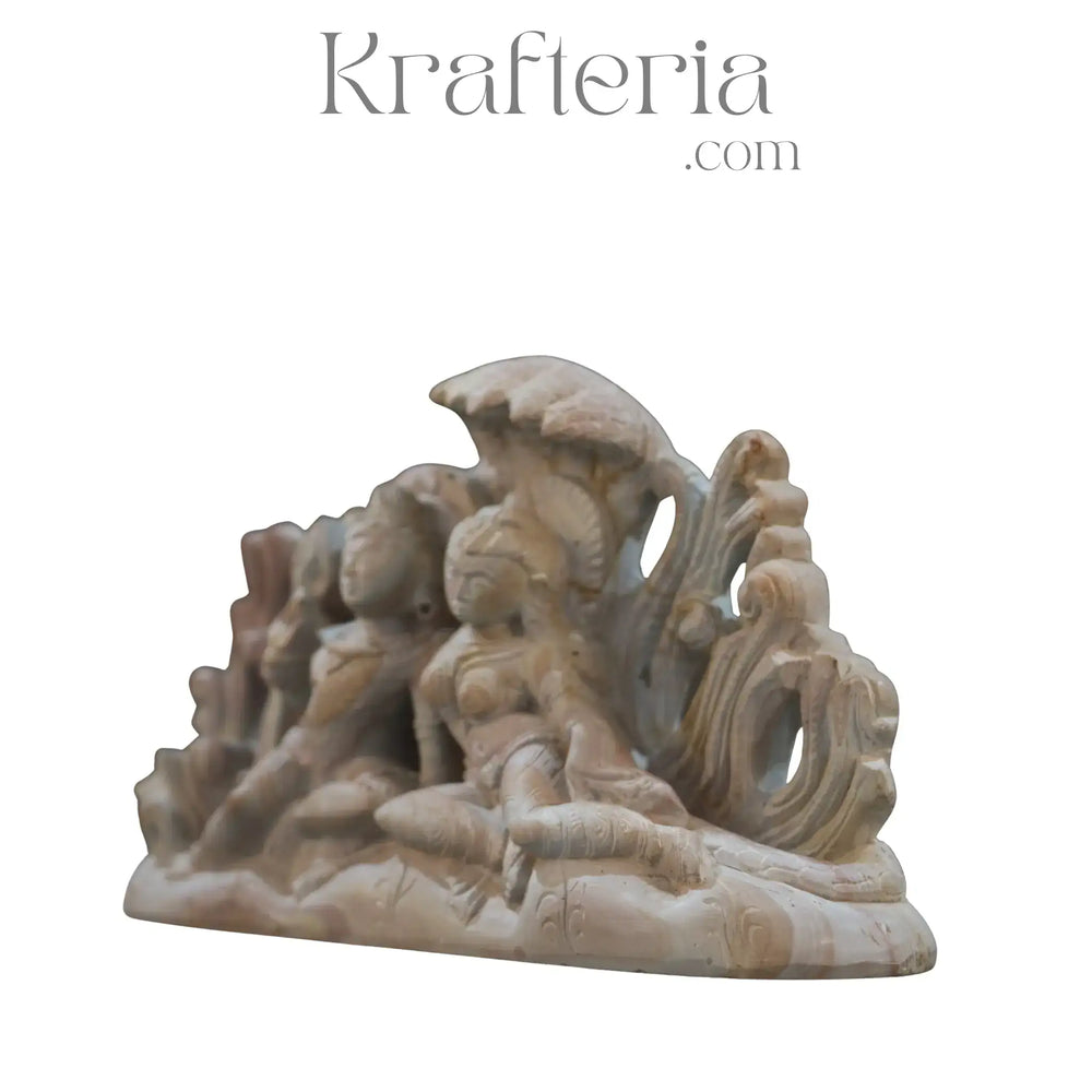 Shiva Parvathi Sculpture – Divine Couple of Love and Power soft stone