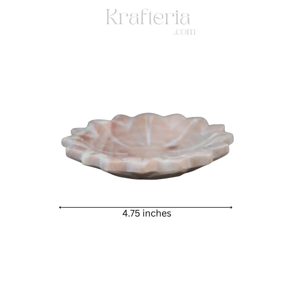 Handcrafted Marble Lotus Urli – Decorative Floral Bowl Jabalpur