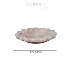Handcrafted Marble Lotus Urli – Decorative Floral Bowl