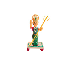 Etikoppaka Goddess Figurine with Trident Etikoppaka Lacquerware