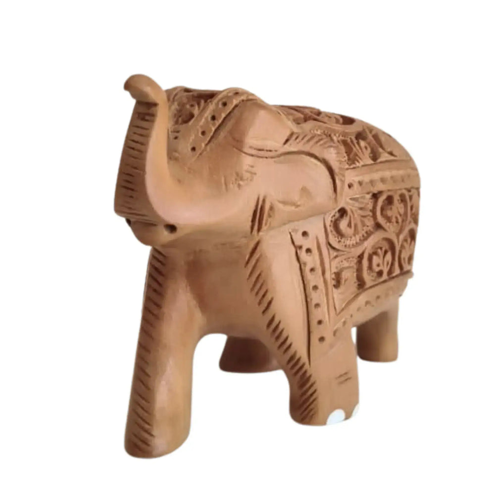 Hand-Carved Wooden Elephants – Artisan Decorative Sculptures maruthi handicrafts