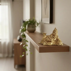 Brass Kubera Statue - Hindu God of Wealth & Prosperity Brass Ware