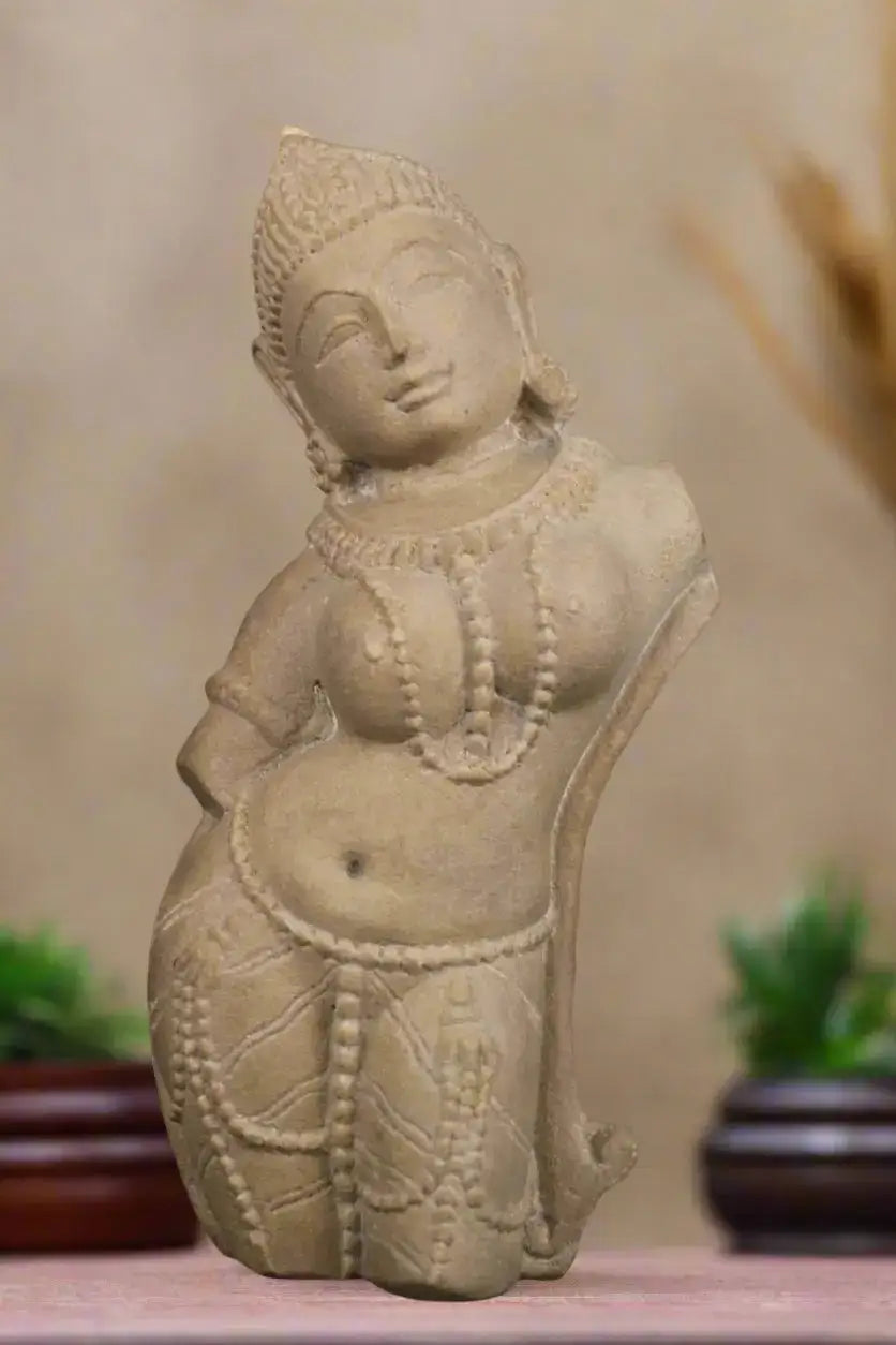 Celestial Beauty - A Carved Sandstone Wall Plaque Sand Stone