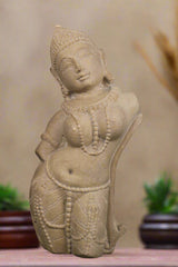 Celestial Beauty - A Carved Sandstone Wall Plaque