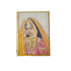 Rajasthani Golden Princess Marbel Painting