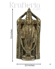 Brass Venkateswara Swamy Idol – The Lord of Tirumala