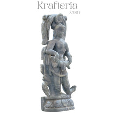 Graceful Music Lady Sculpture – Art Inspired by Melody Soft Stone