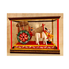 Rural Splendor – Kondapalli Handcrafted Bullock Cart Doll Kondapalli Lacquerware