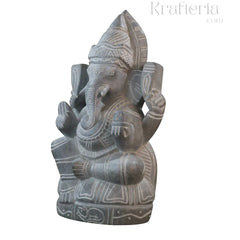 Ganesh Ji Statue in Soft Stone – Puja & Decorative Use belur shanker