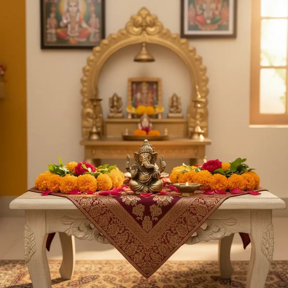 Brass Lord Ganesha Idol - Remover of Obstacles Brass Ware