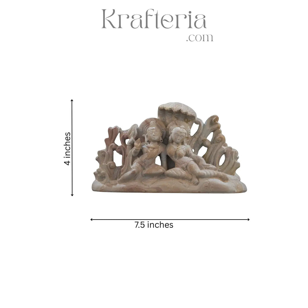 Shiva Parvathi Sculpture – Divine Couple of Love and Power soft stone