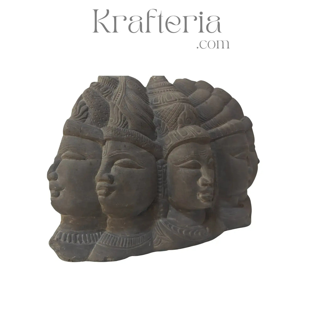 Panchamukhi Sculpture – Artistic Representation of Five Divine Aspects Soft Stone