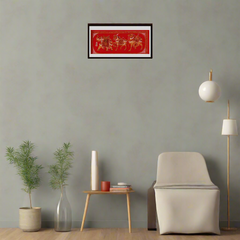 Rajasthan Mughal style Procession Miniature painting