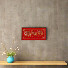 Rajasthan Mughal style Procession Miniature painting