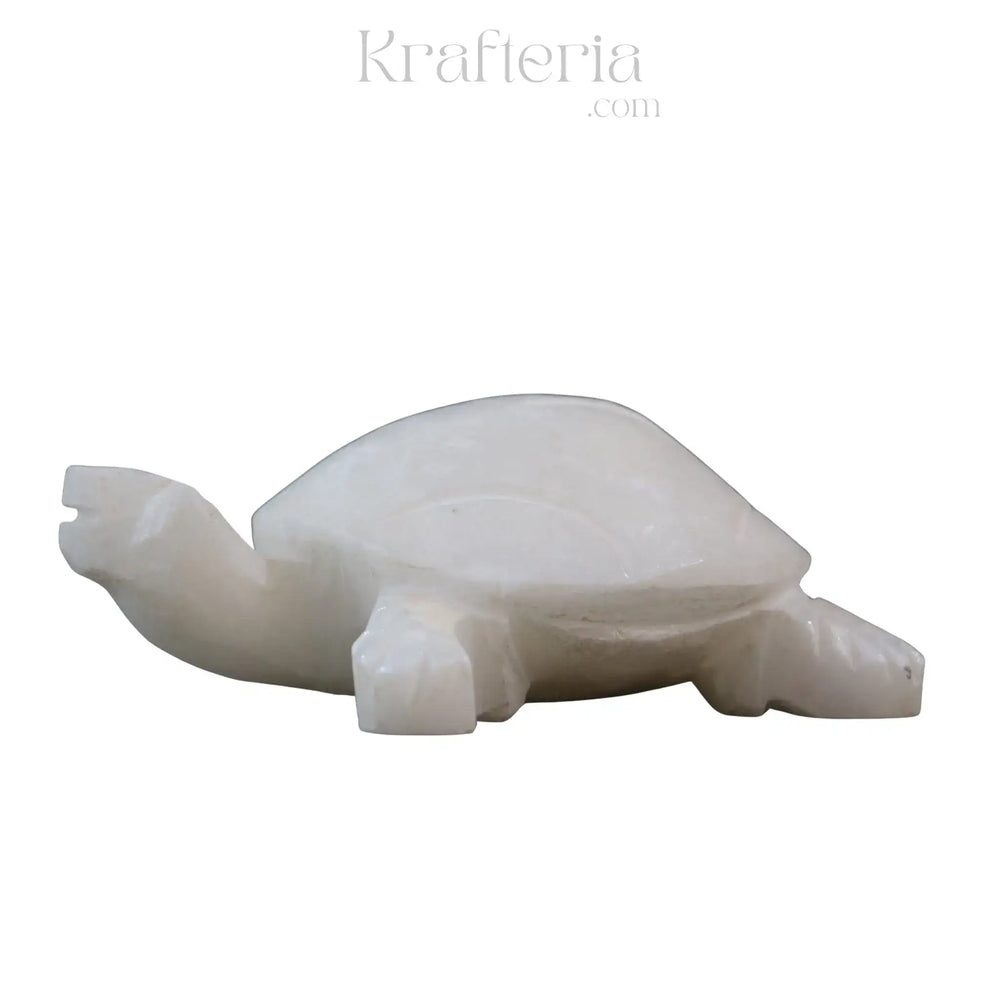 Handcrafted Marble Tortoise – Symbol of Longevity & Good Luck Marble Soft Stone