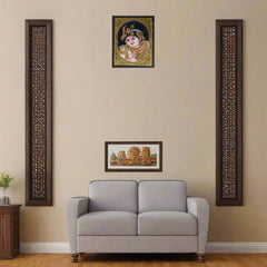 Little Krishna’s Divine Childhood – Thanjavur Painting