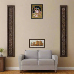 Little Krishna’s Divine Childhood – Thanjavur Painting Paintings