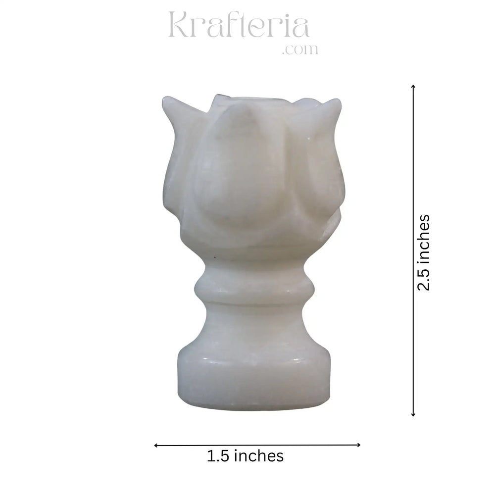 Handcrafted Marble Agarbatti Stand– Natural Stone Incense Holder Marble Soft Stone