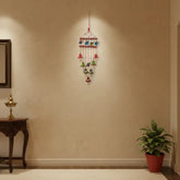 Auspicious Rajasthani style jhumar with hand-painted elephants and terracotta bells for traditional home décor