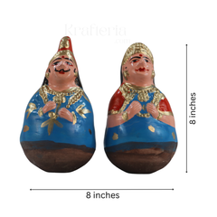 Golu King and Queen Dolls – Traditional Thanjavur Handcrafted Set