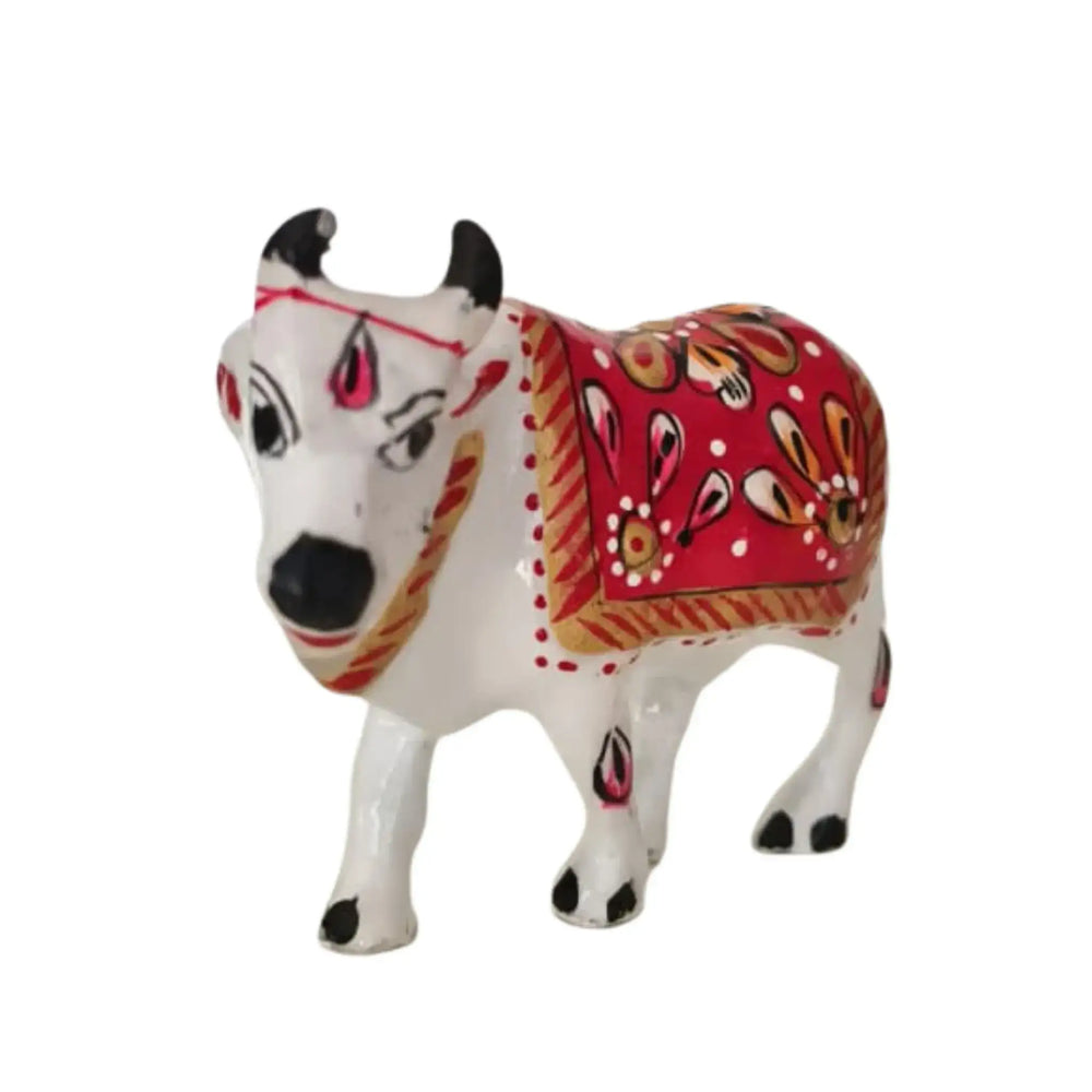 Hand-Painted Metal Cow Metal Decorative