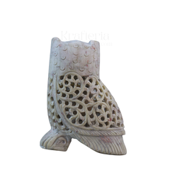 Handcrafted Pair of Owls – Intricate Jali Art Decorative Figurines