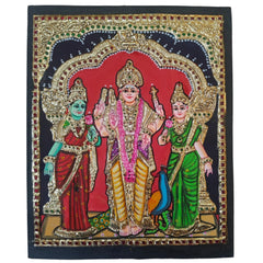 Subramanya Swamy – Divine Warrior in Thanjavur Art