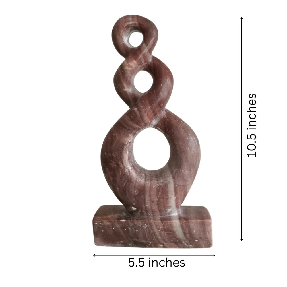 Infinity Marble Sculpture – Modern Hand-Carved Stone Art for Luxury Interiors Marble