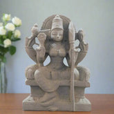 Goddess Meenakshi Sculpture – Celebrating Divine Feminine Energy Soft Stone