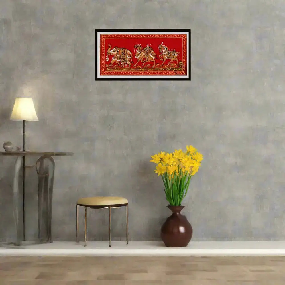 The Kings Royal Escort Miniature Painting Paintings