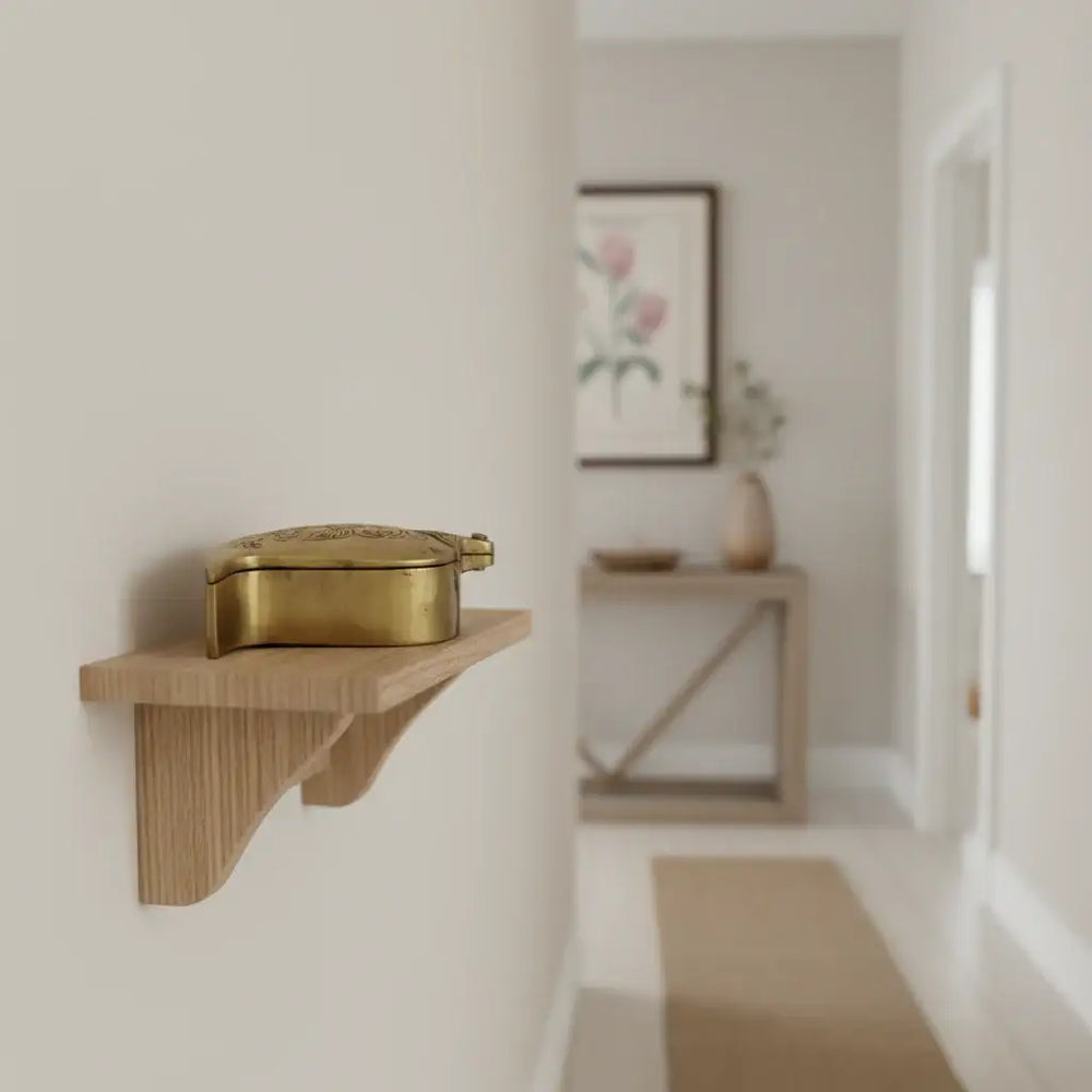 Brass Mango (Paisley) Shaped Decorative Box - Engraved Storage Brass Ware