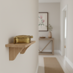 Brass Mango (Paisley) Shaped Decorative Box - Engraved Storage