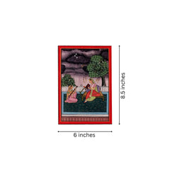 Mughal Royal Ladies in a Garden - Miniature Painting Paintings
