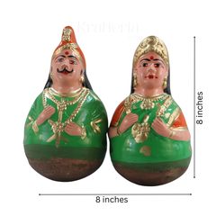 Golu King and Queen Dolls – Traditional Thanjavur Handcrafted Set