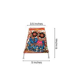 Blooming Majesty – Elephant Leather Puppetry Artwork | Bed Lamp Leather Paintings