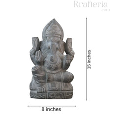 Ganesh Ji Statue in Soft Stone – Puja & Decorative Use belur shanker