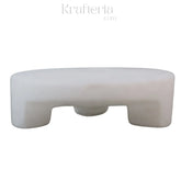 White Marble Stool – Elegant Accent Piece Marble Soft Stone