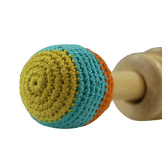 Handmade fabric baby rattle toy