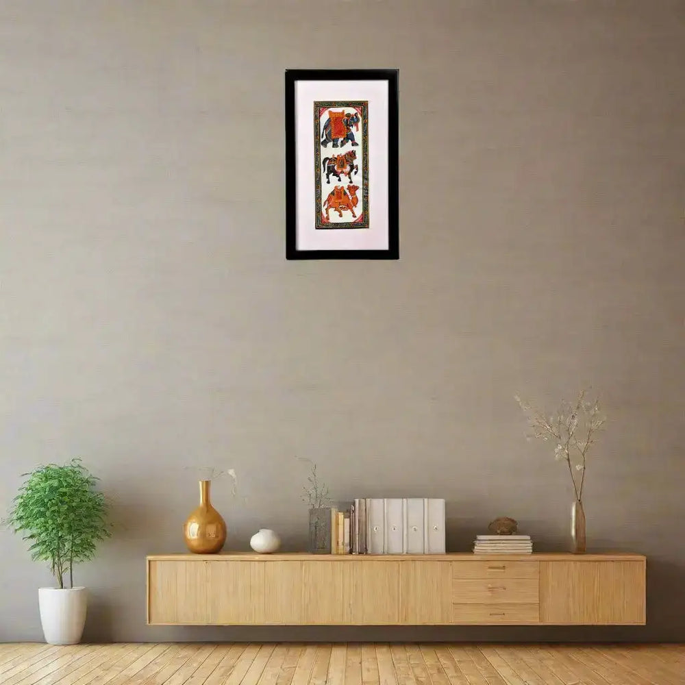 The Regal Trio Miniature Painting Paintings