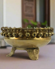 Decorative Brass Urli Bowl for Home, Temple, or Gifting Brass Ware