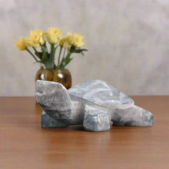 Handcrafted Marble Tortoise – Symbol of Longevity & Good Luck Marble Soft Stone