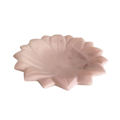 Handcrafted Marble Lotus Urli – Decorative Floral Bowl Marble Soft Stone