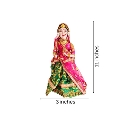 Traditional Indian Bride Doll Figurine